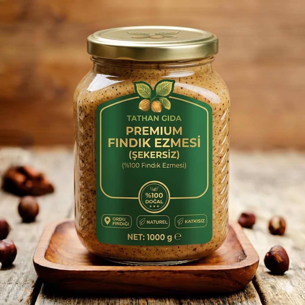 Premium Şekersiz Fındık Ezmesi