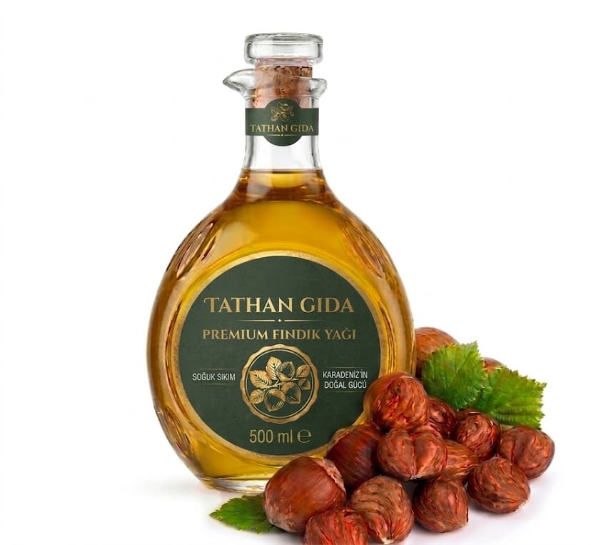 Soğuk Sıkım Premium Fındık Yağı 500ml